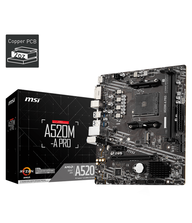 BOARD MSI A520M-A PRO DDR4
