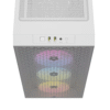 6 GABINETE CORSAIR 3000D Airflow White