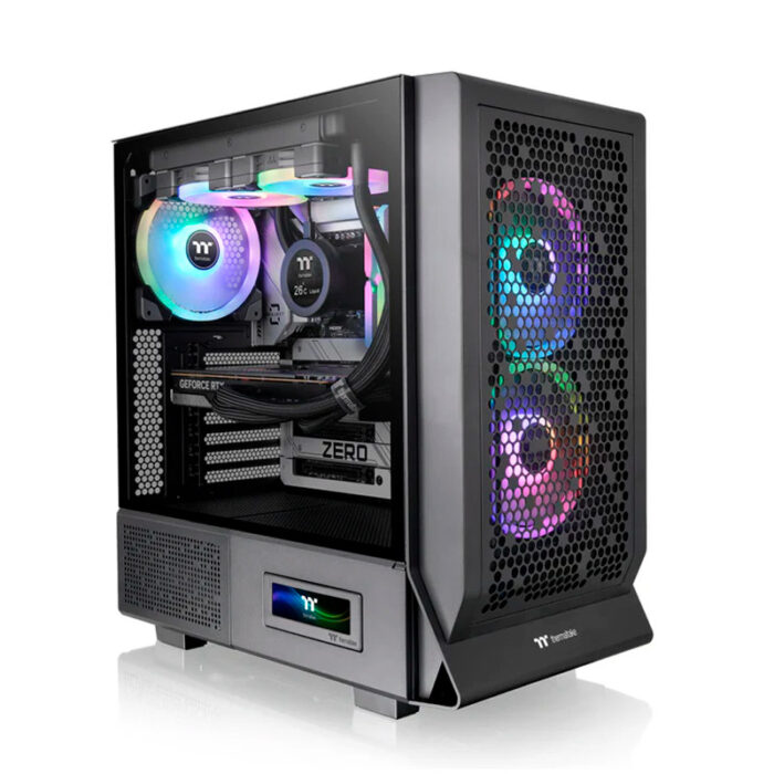 Gabinete Thermaltake Ceres 330 TG ARGB negro