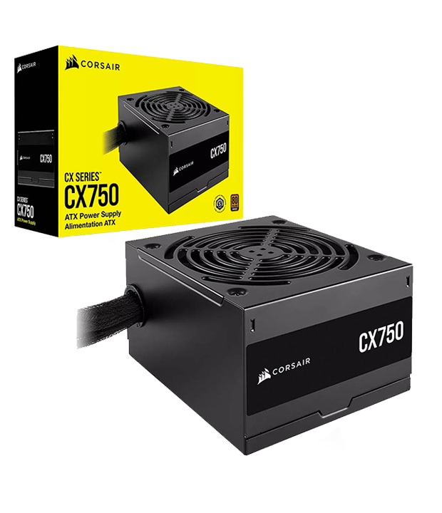 Fuente de poder Corsair CX Series™ CX750 – ATX 80 PLUS Bronze de 750 W