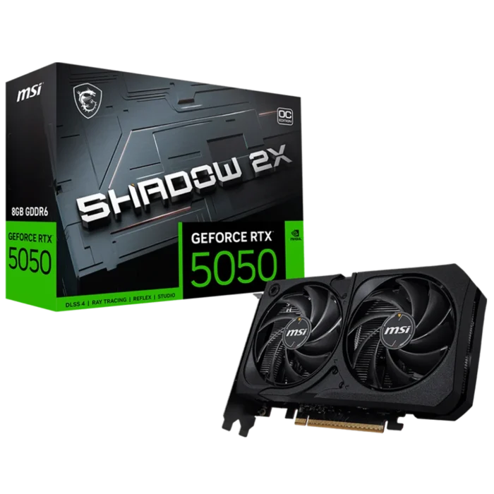Tarjeta de video Nvidia Geforce Msi  RTX 5050 Shadow 2x OC 8GB