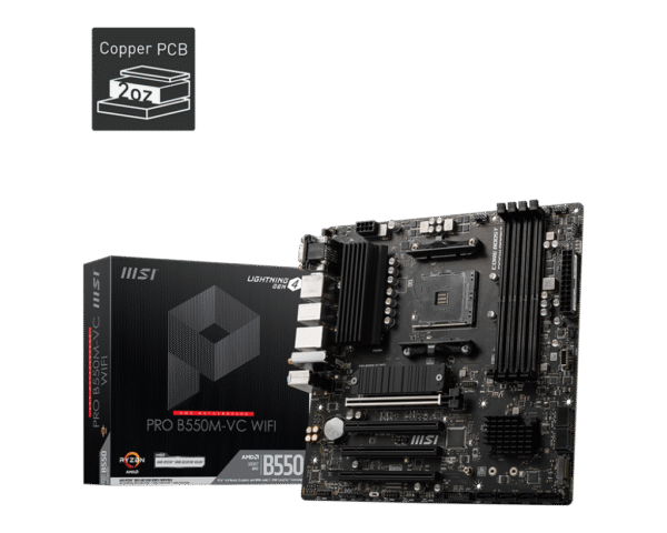 BOARD MSI B550M PRO VC WIFI 1 BOARD MSI B550M PRO VC AMD WIFI