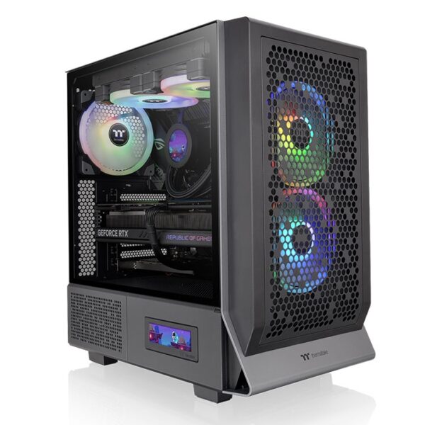 Gabinete Thermaltake Ceres 300TG ARGB negro