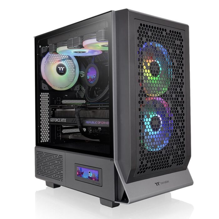 Gabinete Thermaltake Ceres 300TG ARGB negro