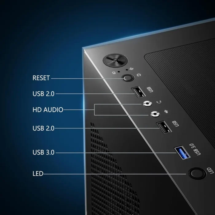 Gabinete tipo pecera Sevenhero Fans+4 ARGB