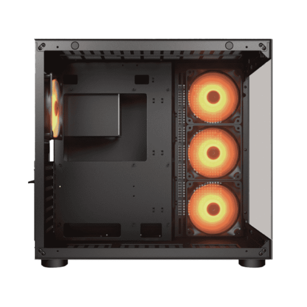 Gabinete Cougar FV150 RGB negro FANS+4