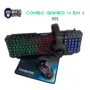 Combo Gamer 4 en1 Teclado, Mouse, Diadema y Padmouse K59