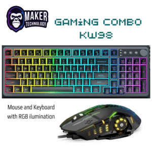 Combo teclado mouse gamer Trueque KW98 RGB