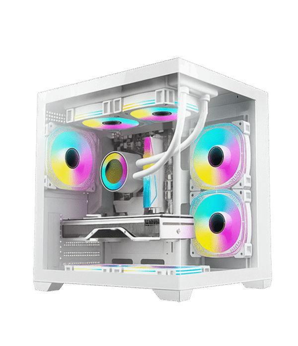 Gabinete-gamer-rgb-origami-1 Gabinete Gamer Origami Ref GW046 White