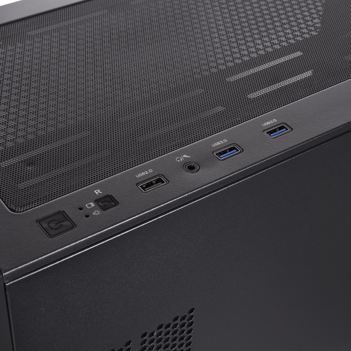 Gabinete E-ATX Thermaltake H390 TG ATGB + (750W 80 Plus Bronze)