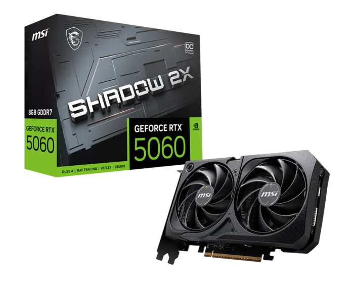 Tarjeta gráfica MSI GeForce RTX 5060 Shadow 2X OC 8GB