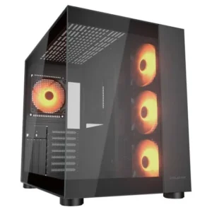 FV150_B_01-550x550 Gabinete Cougar FV150 RGB Negro Mid Tower ATX con Vidrio Templado