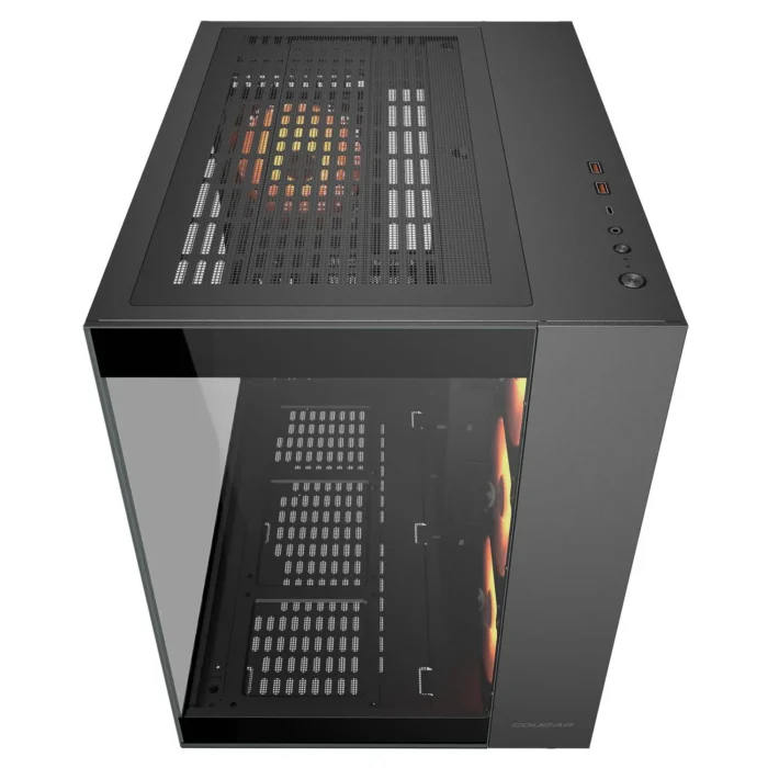 FV150_B_04 Gabinete Cougar FV150 RGB Negro Mid Tower ATX con Vidrio Templado