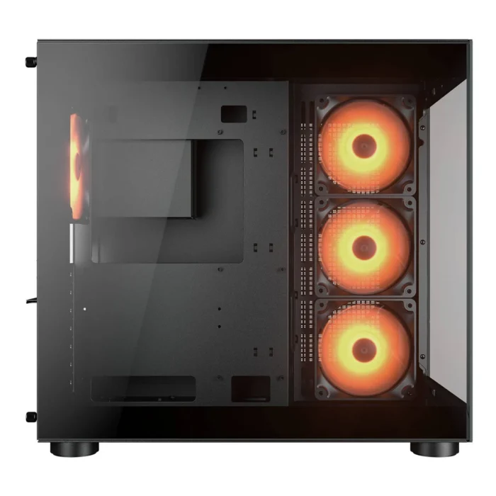 FV150_B_06 Gabinete Cougar FV150 RGB Negro Mid Tower ATX con Vidrio Templado