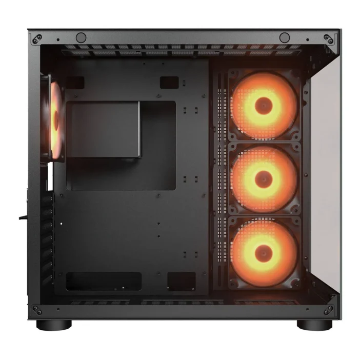 FV150_B_07 Gabinete Cougar FV150 RGB Negro Mid Tower ATX con Vidrio Templado