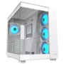 Gabinete Cougar FV150 RGB Blanco Mid Tower ATX con Vidrio Templado