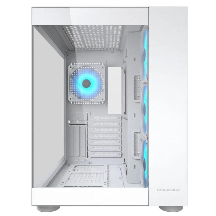Gabinete Cougar FV150 RGB Blanco Mid Tower ATX con Vidrio Templado