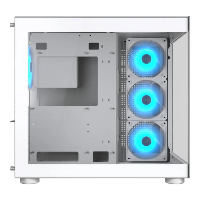 Gabinete Cougar FV150 RGB Blanco Mid Tower ATX con Vidrio Templado