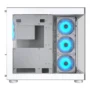 Gabinete Cougar FV150 RGB Blanco Mid Tower ATX con Vidrio Templado