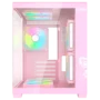 GABINETE-GAMER-GRODD-CANDY-CLANM-COD.-12553-1 Gabinete Gamer Grodd Candy Rosa Mid Tower Vidrio Templado