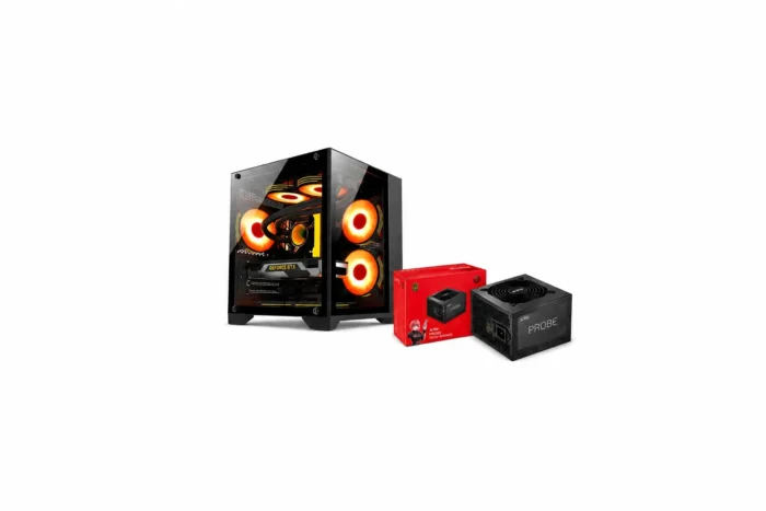 eae54cf1-749e-4ba3-b54c-d77810e7b7a8 Combo Gabinete Gamer RGB Negro + Fuente XPG PROBE 700W 80 Plus Bronze